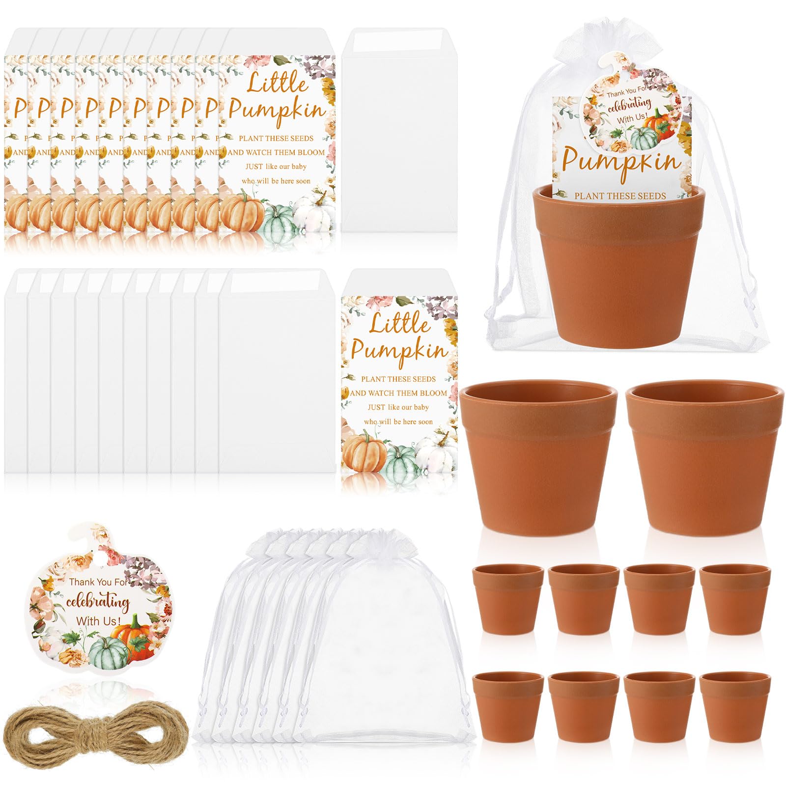 Ctosree front packaging showing 50-piece fall favor set and ready-to-assemble benefit