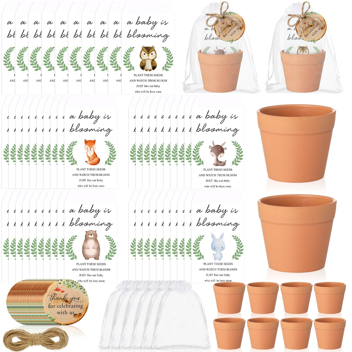 Ctosree front packaging showing complete 50-set favor kit, easy gifting