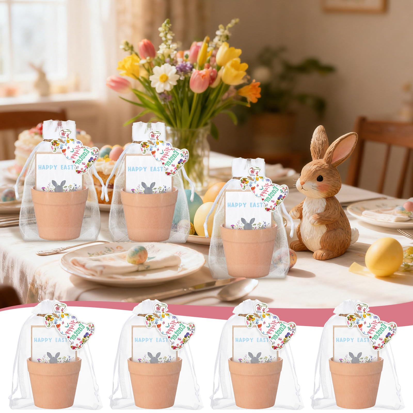 Ctosree lifestyle table setting with favors to show charming event display