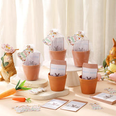 Ctosree mini plastic flowerpot detail showing sturdy construction and keepsake use