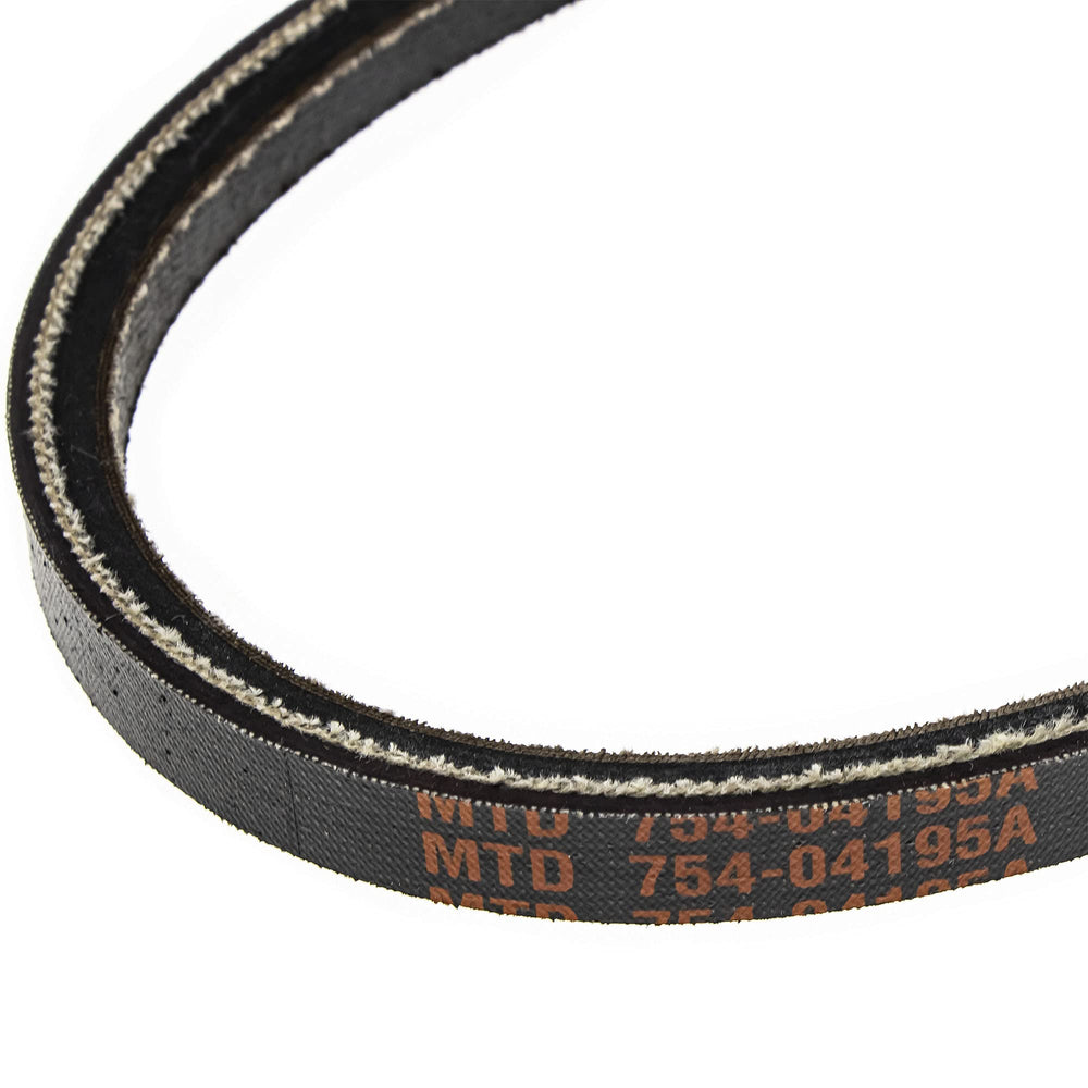 CUB CADET belt beside ruler showing exact length for correct replacement