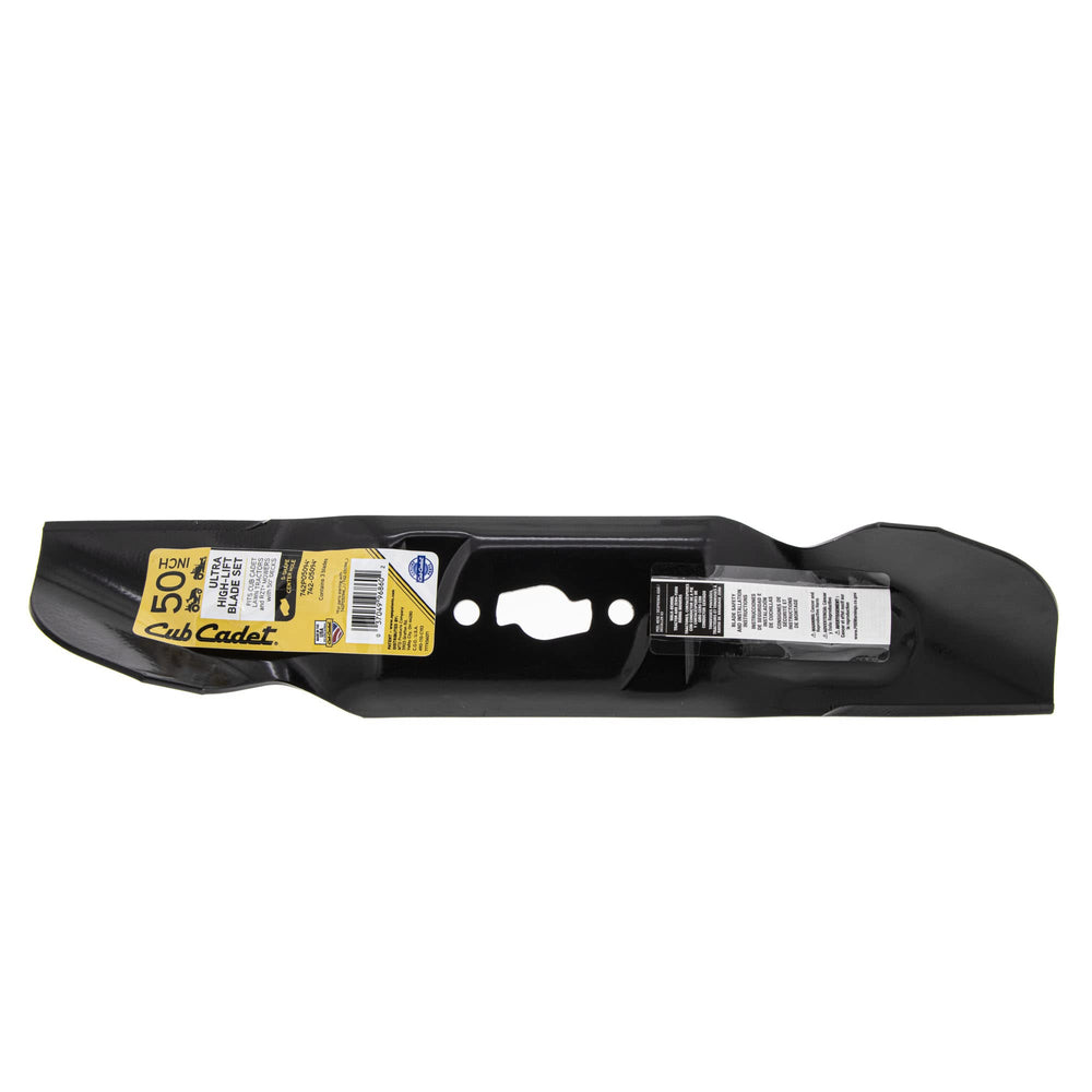 CUB CADET close-up of blade edge highlighting sharp cut and durability
