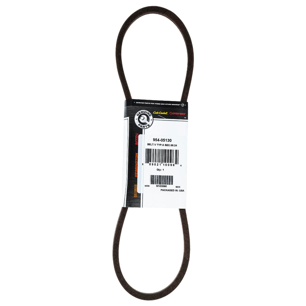 CUB CADET deck belt front packaging showing OEM part number for correct fit