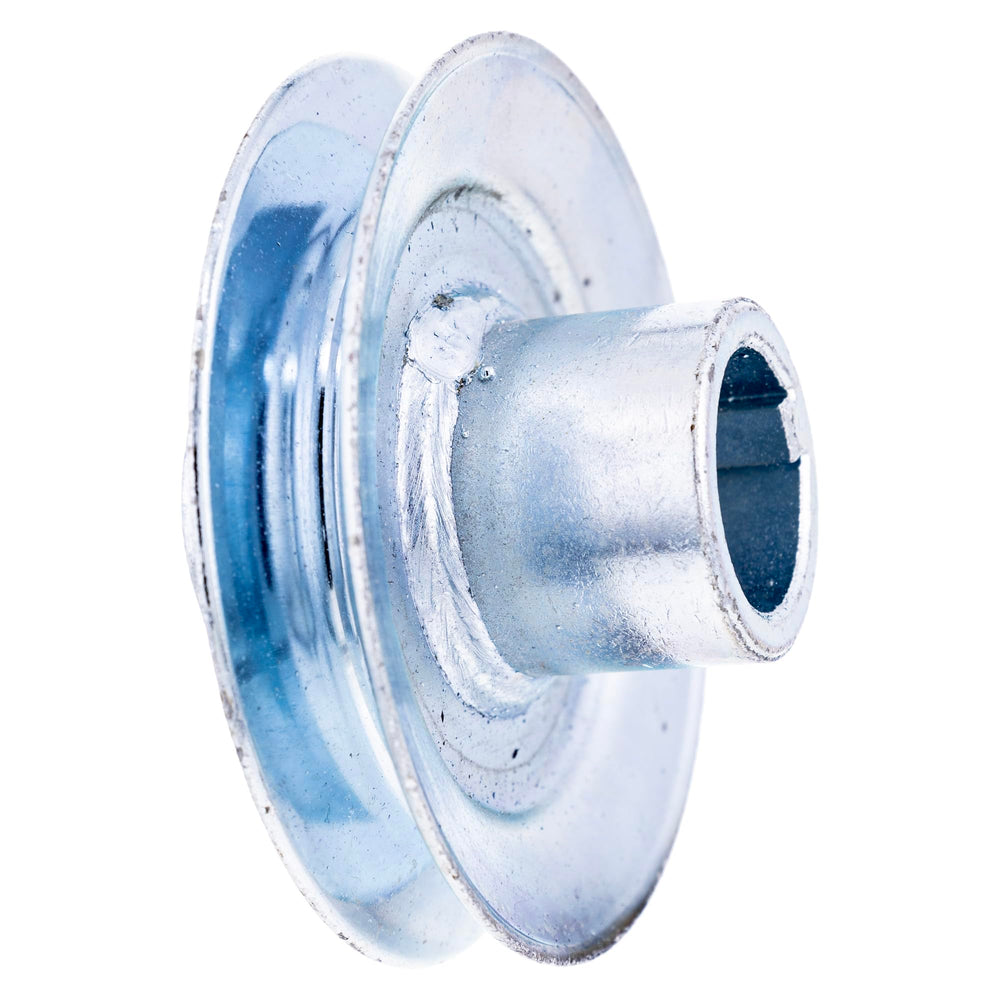 CUB CADET close-up of pulley bore and mounting hole for accurate fitment