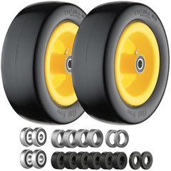 Cubesprings front wheel pack with yellow rim showing ready-to-install benefit