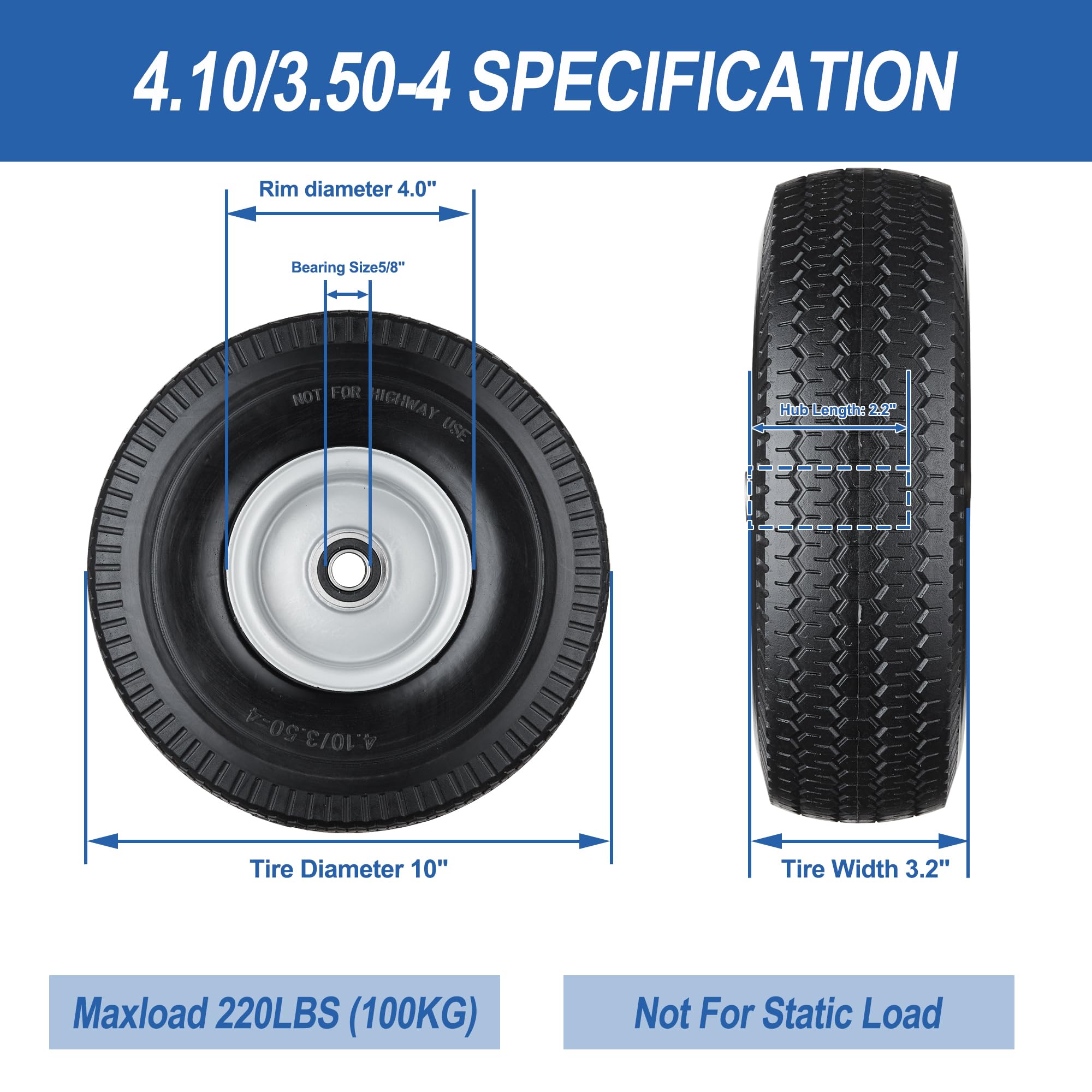 Cubesprings close-up of polyurethane tread texture demonstrating puncture resistance