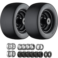Cubesprings front packaging view showing two flat free tires and benefits
