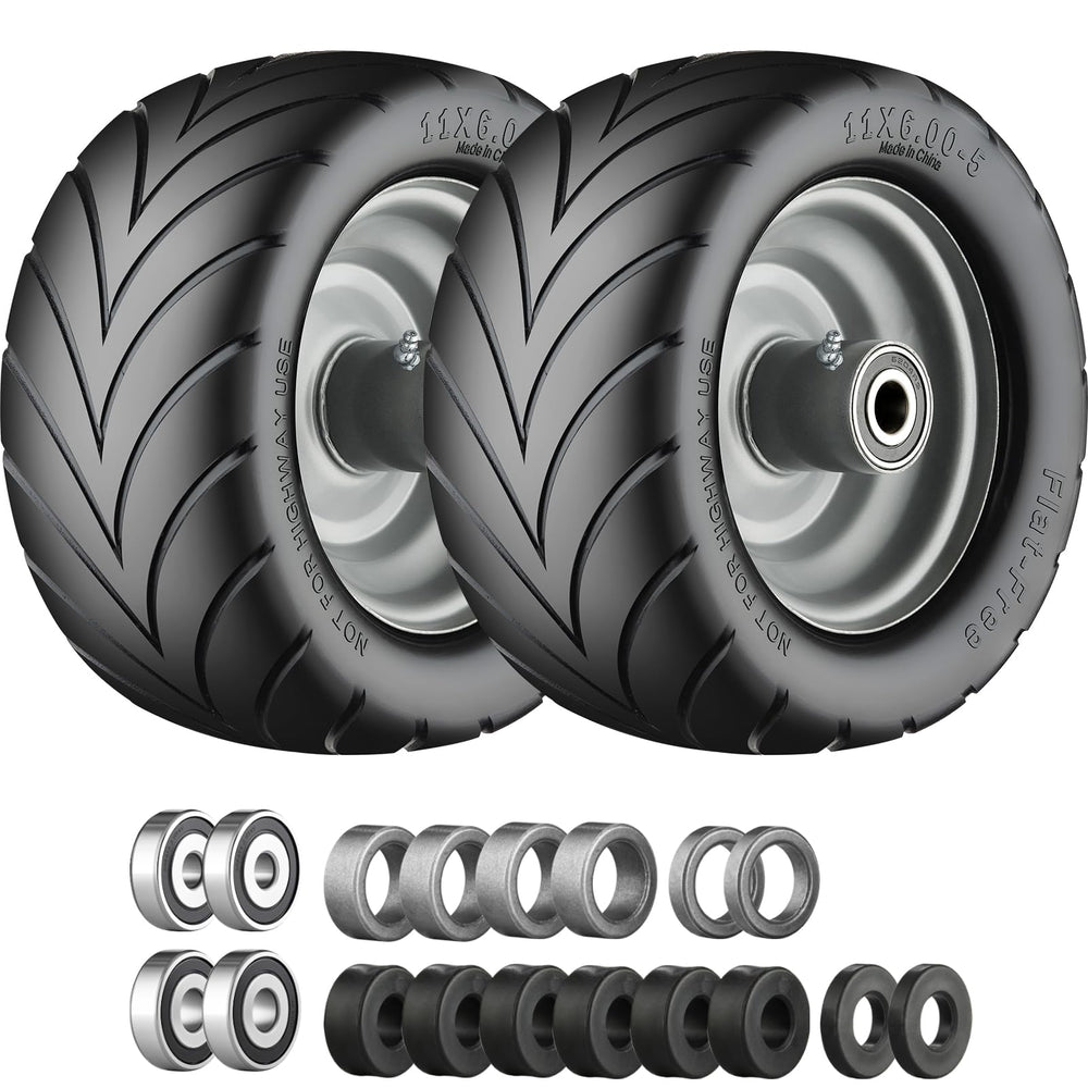 Cubesprings assembled wheel front view showing full rim and tire benefit durability
