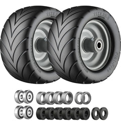 Cubesprings assembled wheel front view showing full rim and tire benefit durability