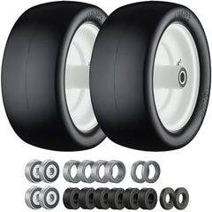 Cubesprings front wheel packaging showing both tires and adapters, easy replacement