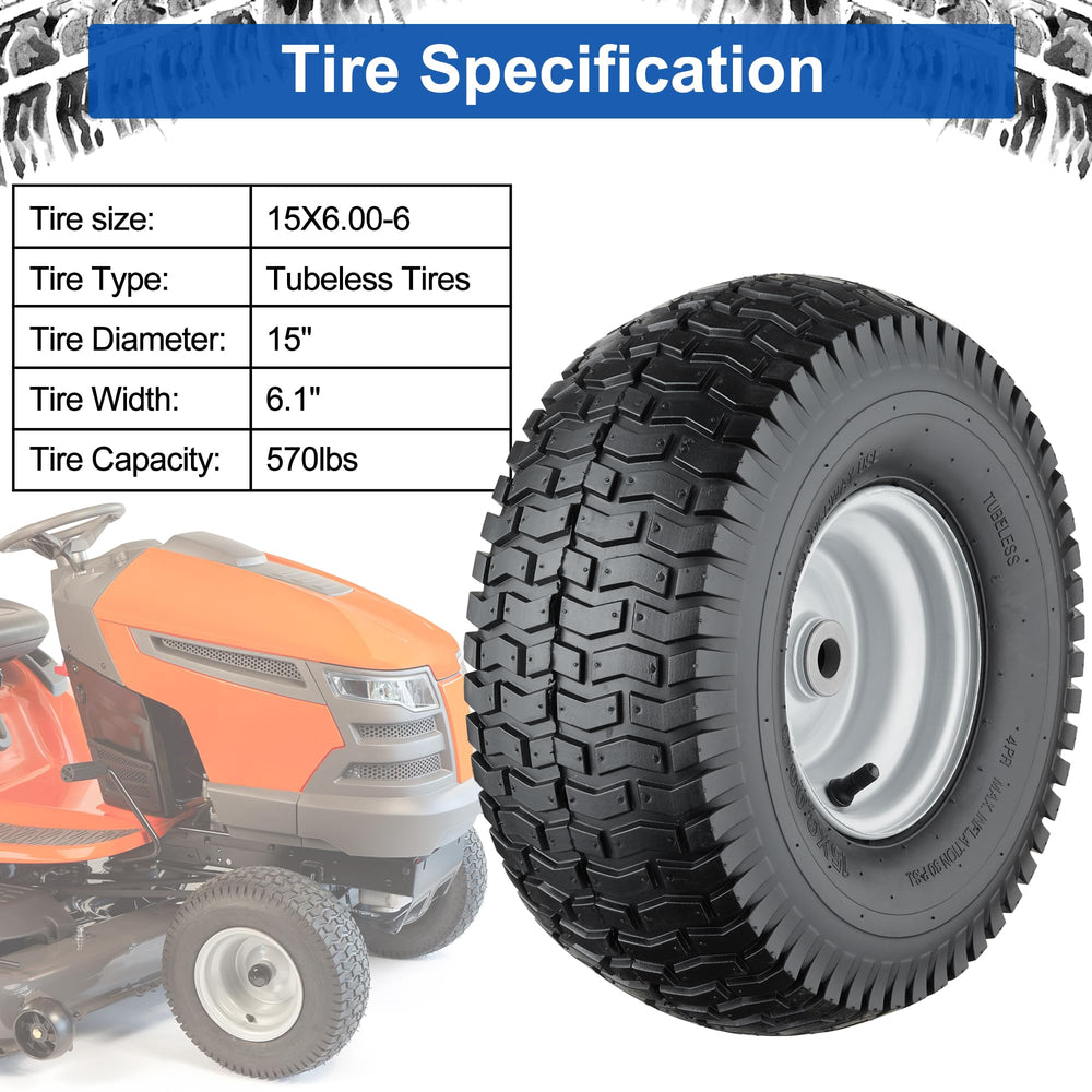 Cubesprings wheel installed on riding mower demonstrating improved handling