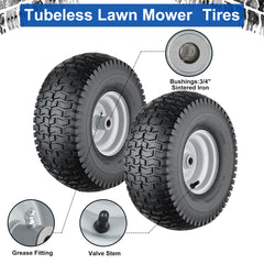 Cubesprings wheel mounted on a riding mower demonstrating fit and stability