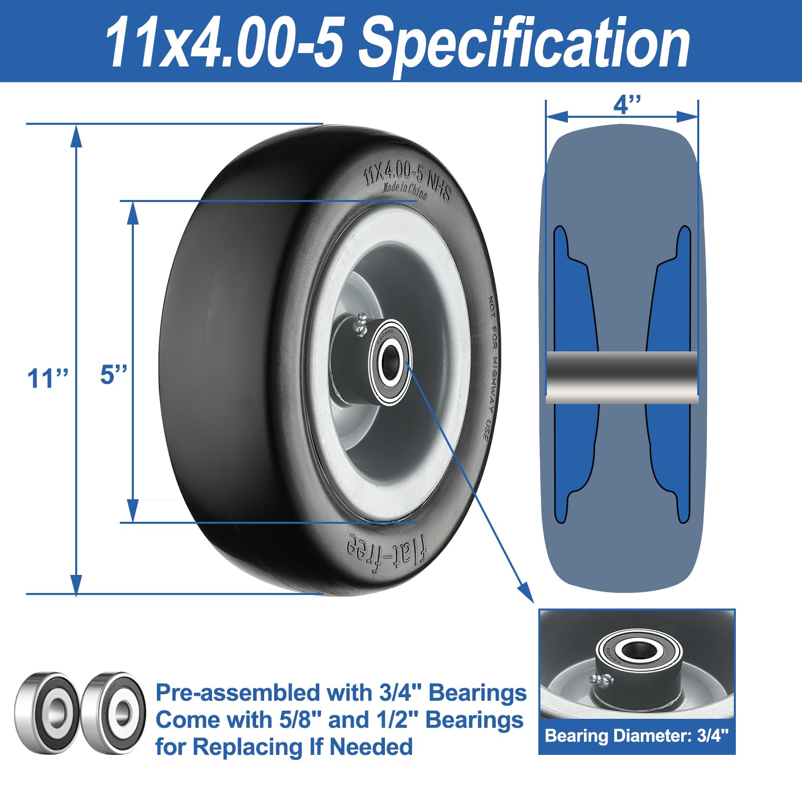 Cubesprings side profile showing tread pattern and enhanced traction benefit
