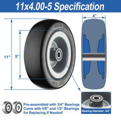 Cubesprings side profile showing tread pattern and enhanced traction benefit