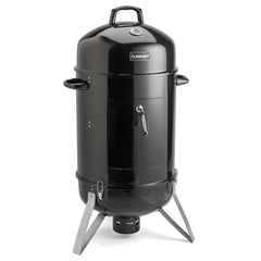 Cuisinart smoker front view showing compact vertical design and spacious cooking area