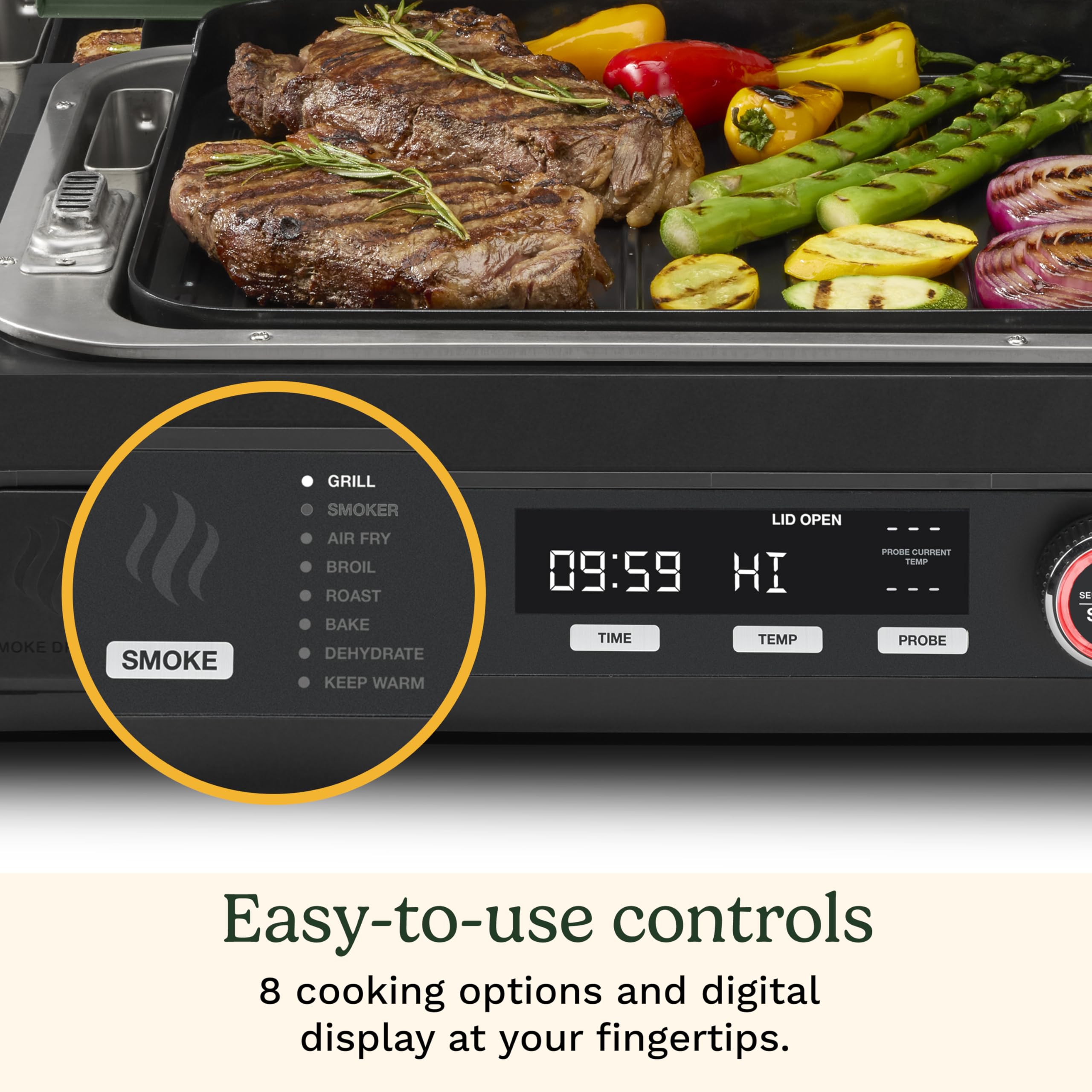Cuisinart ceramic nonstick surface view highlighting easy-release and quick cleanup