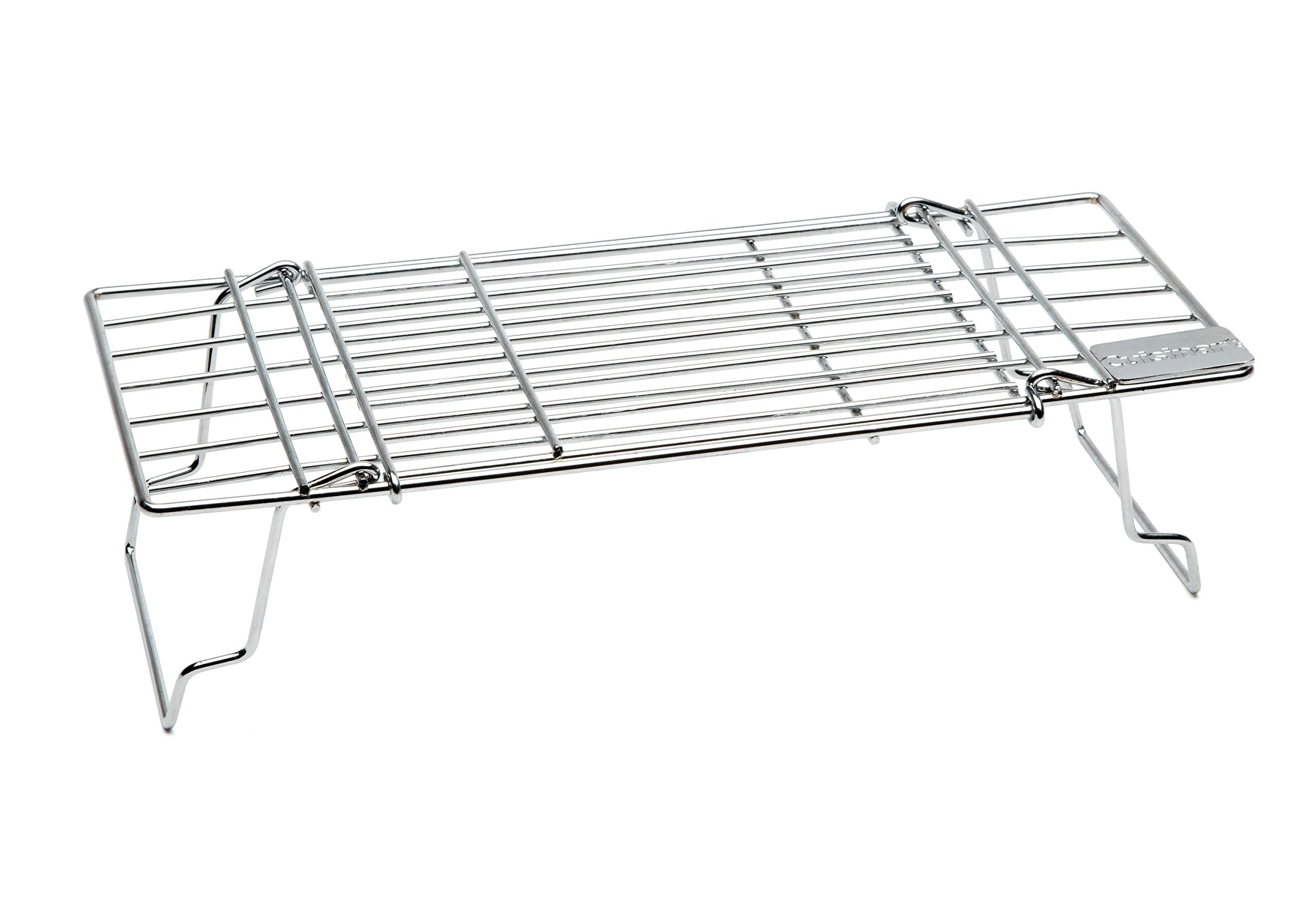 Cuisinart CGR-770 front view showing adjustable warming rack expanding space