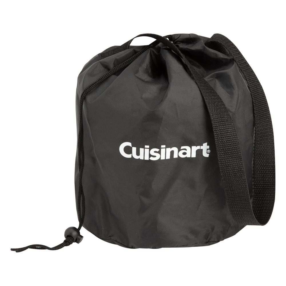 Cuisinart product label and stainless finish showing durable materials and easy maintenance benefit