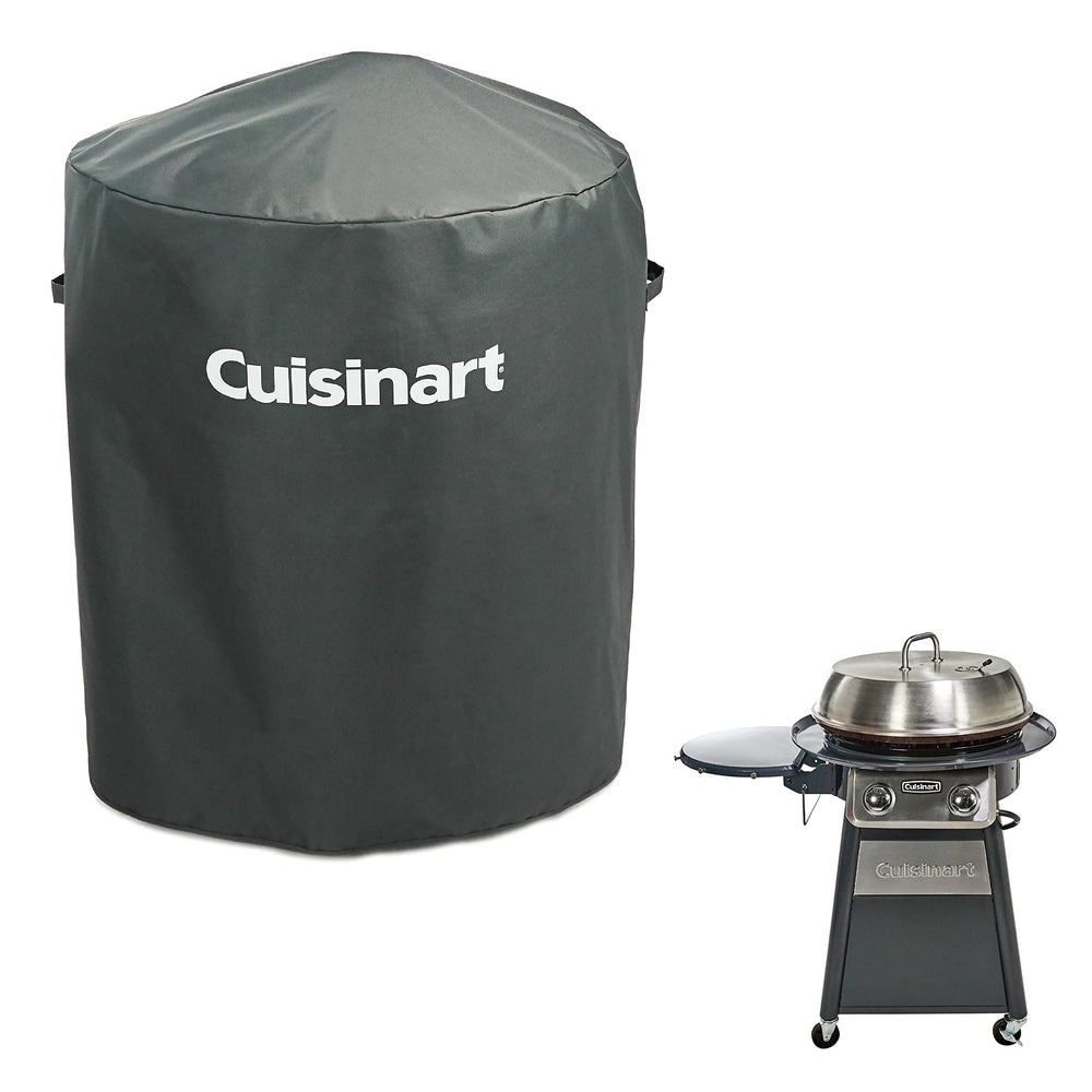Cuisinart cover installed on CGG-888 griddle, protects from weather