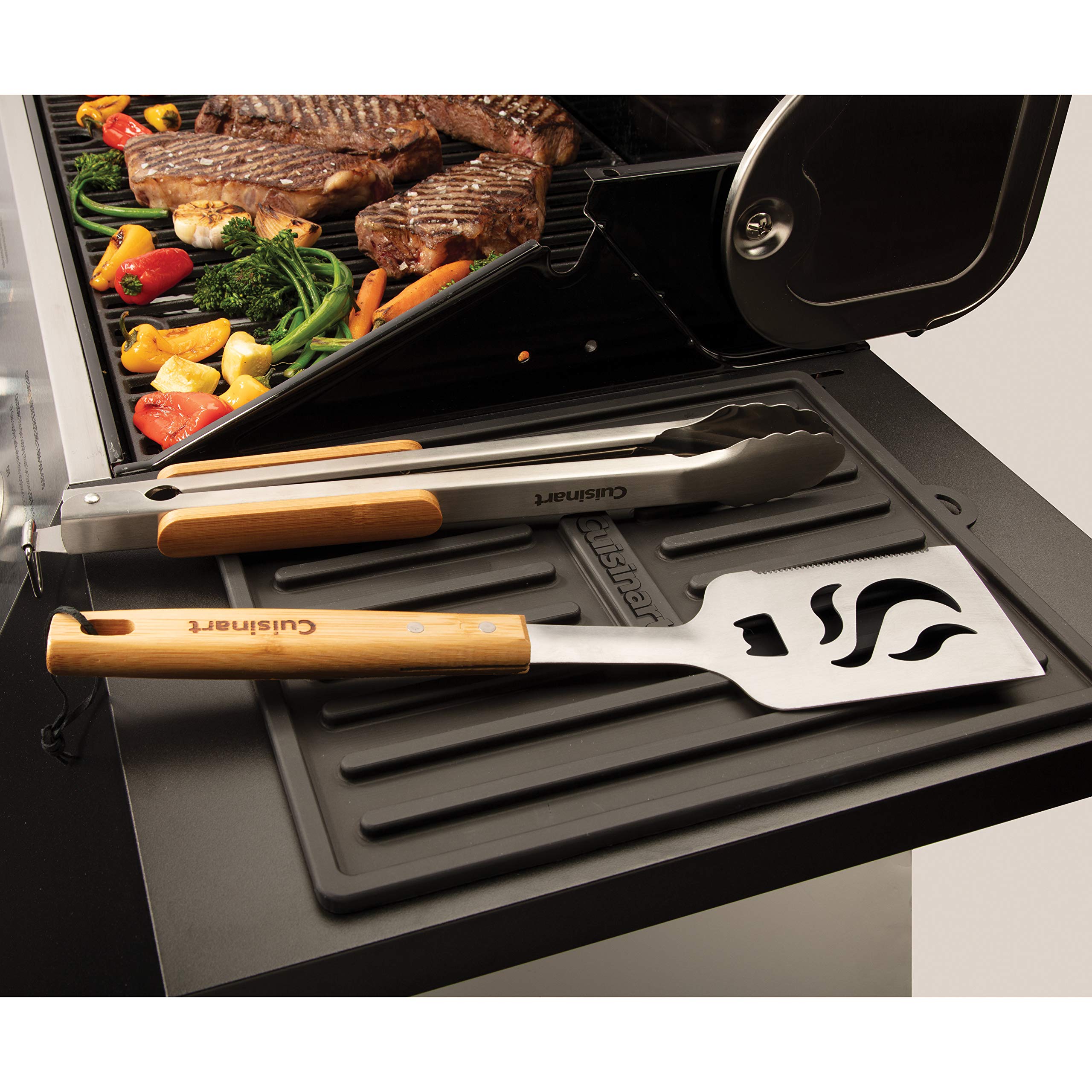 Cuisinart mat beside ruler showing 11 by 14 inch size for fit