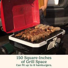 Cuisinart folded grill with latch and carry handle for effortless transport