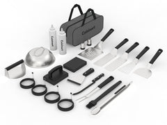 Cuisinart tote open showing all 24 tools for easy transport