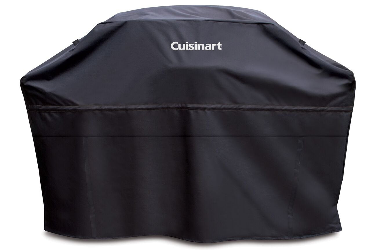 Cuisinart front view cover on grill protecting from elements