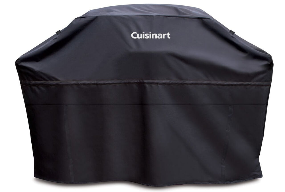 Cuisinart front view cover on grill protecting from elements