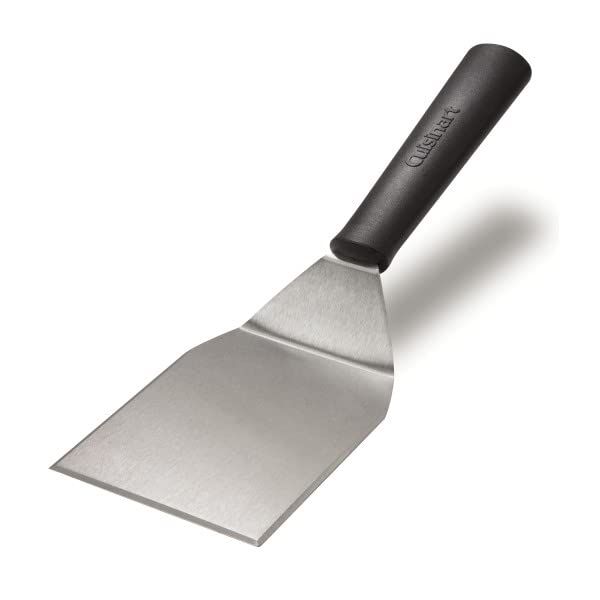 Cuisinart press next to ruler showing 6 inch size for consistent patty diameter