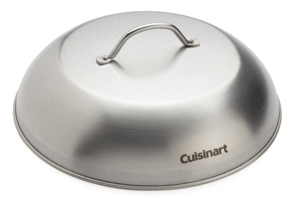 Cuisinart melting dome front view showing full 12.25-inch coverage and even heat benefit