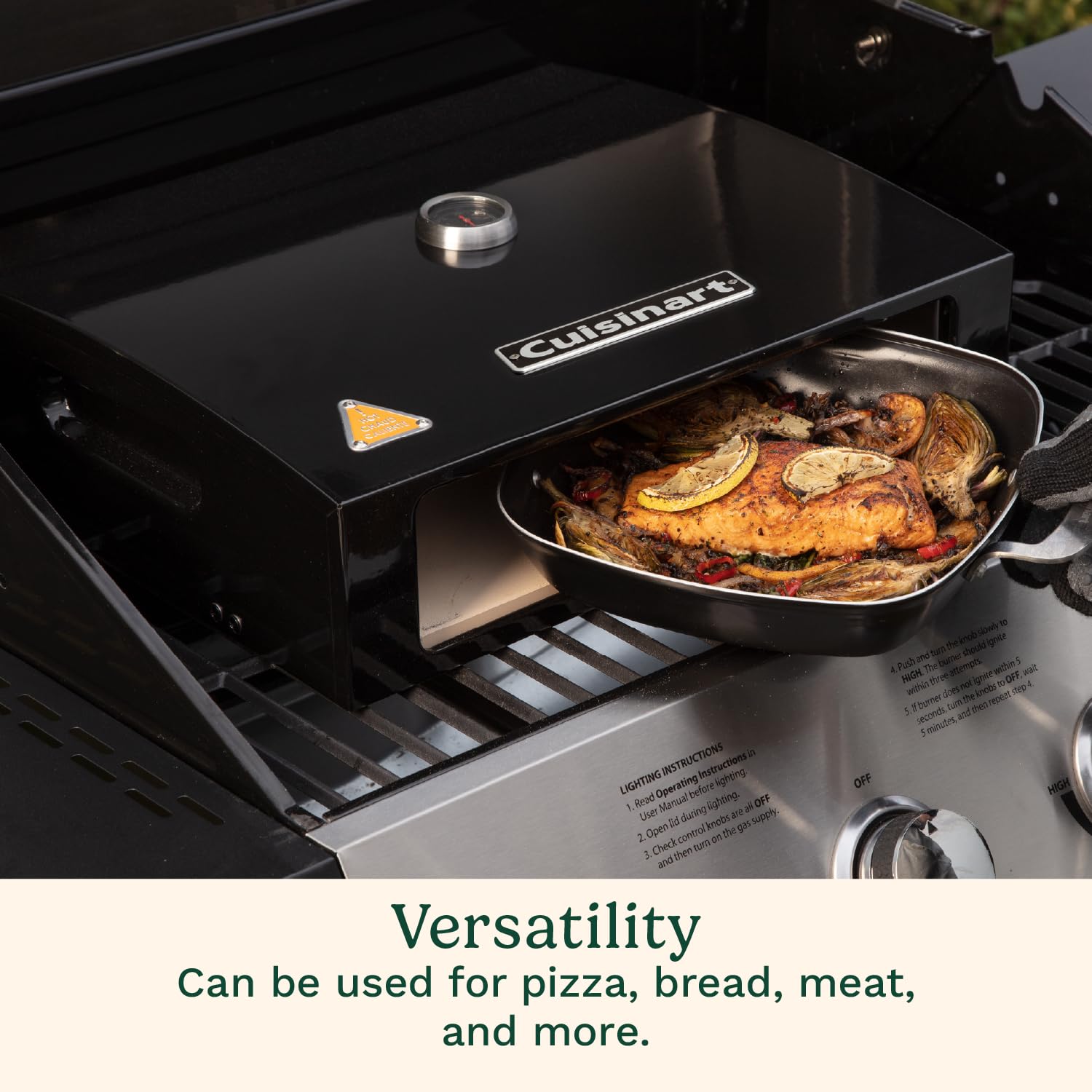 Cuisinart 12-inch peel with folded wooden handle, easy storage and safe handling
