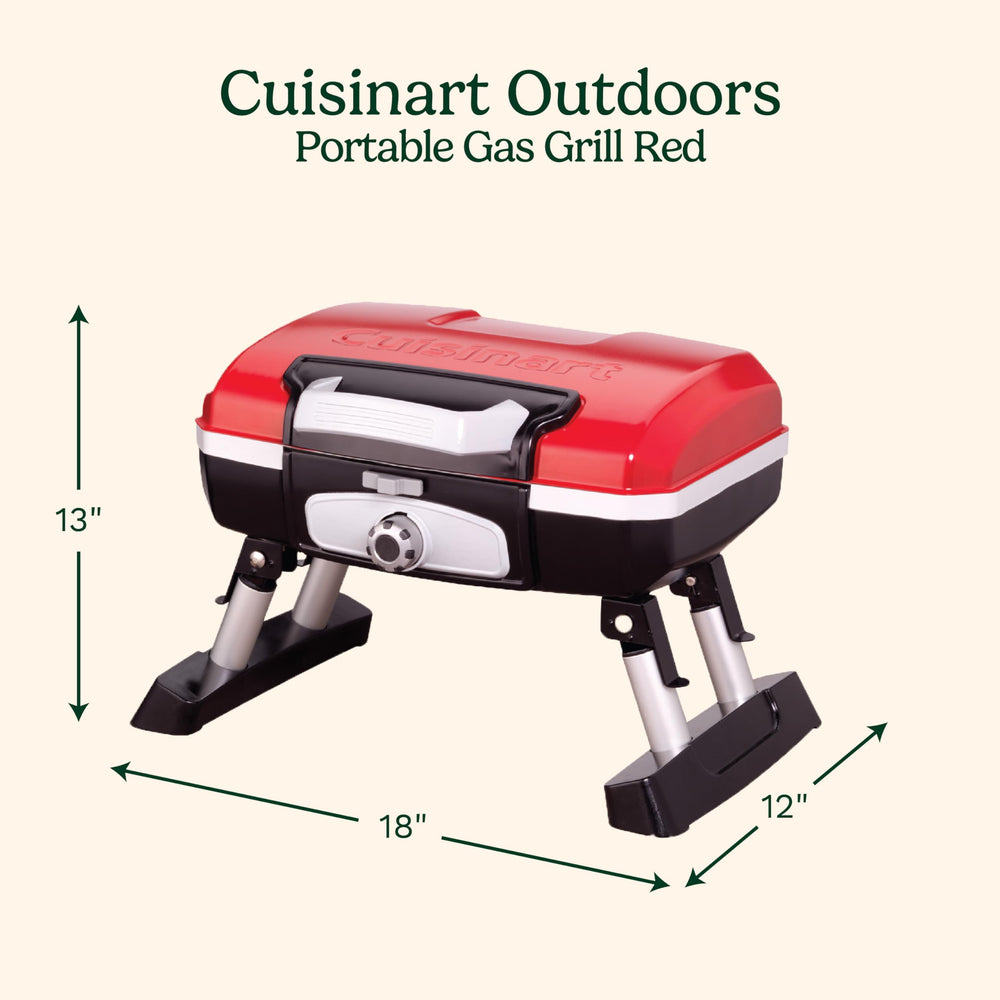 Cuisinart Petite Gourmet folded like a briefcase with handle for hassle-free travel