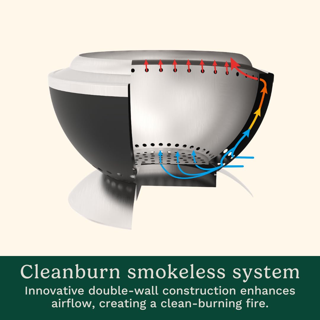 Cuisinart removable ash tray showing easy cleanup and safe disposal