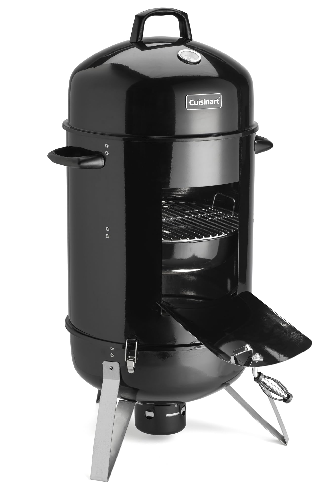 Cuisinart size comparison next to camping chair showing portable footprint