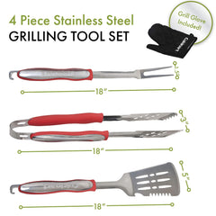 Cuisinart grilling tools in use flipping burger demonstrating improved control and steady grip