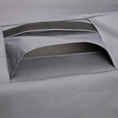 Cuisinart close-up of Velcro strap securing excess fabric tightly