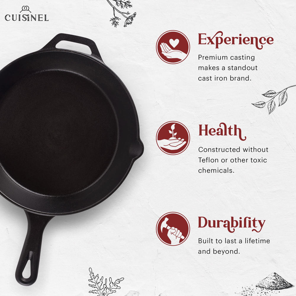 Cuisinel grill press spiral-wired handle keeping hands away from heat