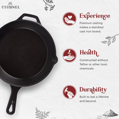 Cuisinel grill press spiral-wired handle keeping hands away from heat
