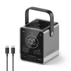 CUKTECH front view showing compact power station and ports for versatile charging