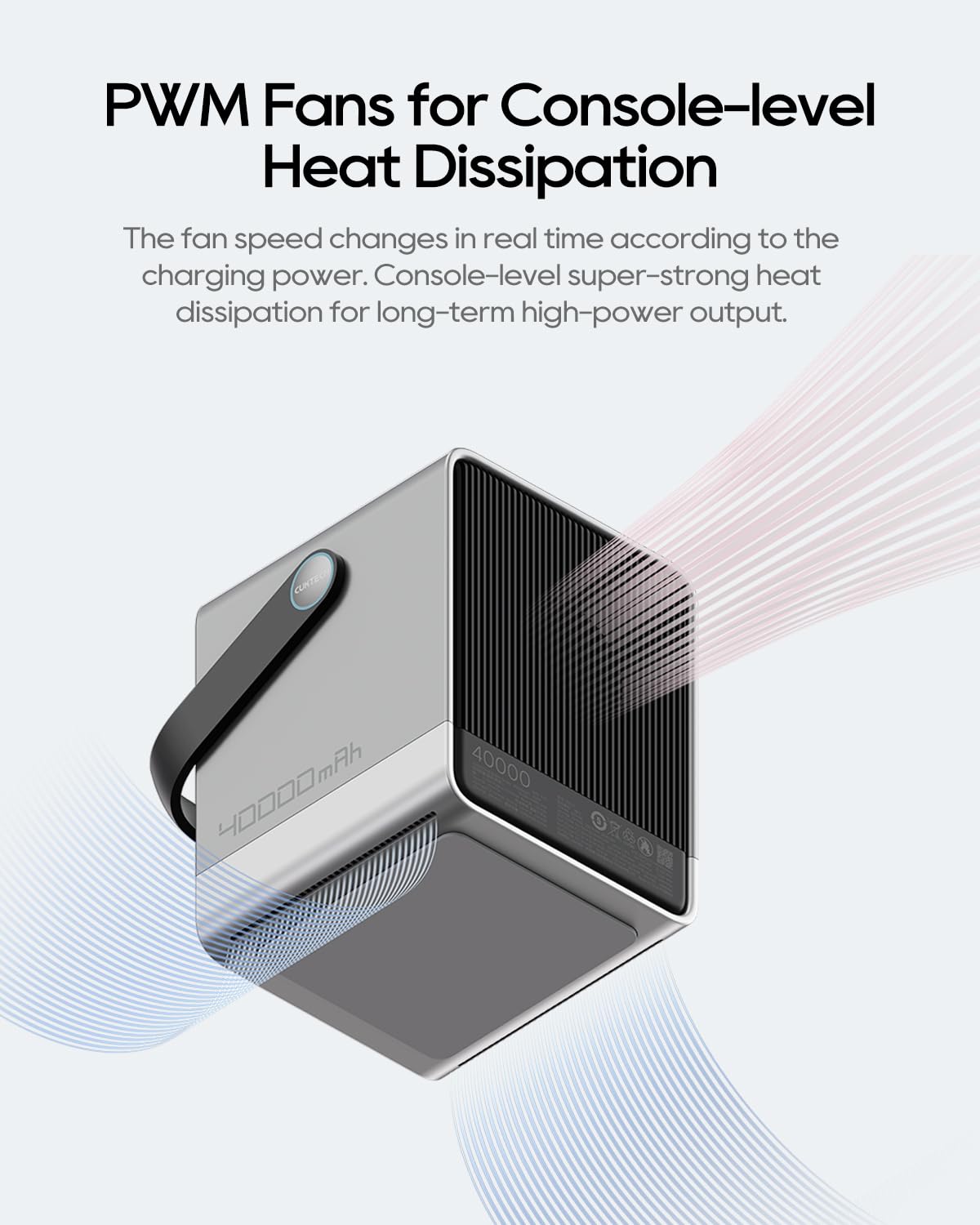 CUKTECH included USB‑C cable and manual packed with the power station