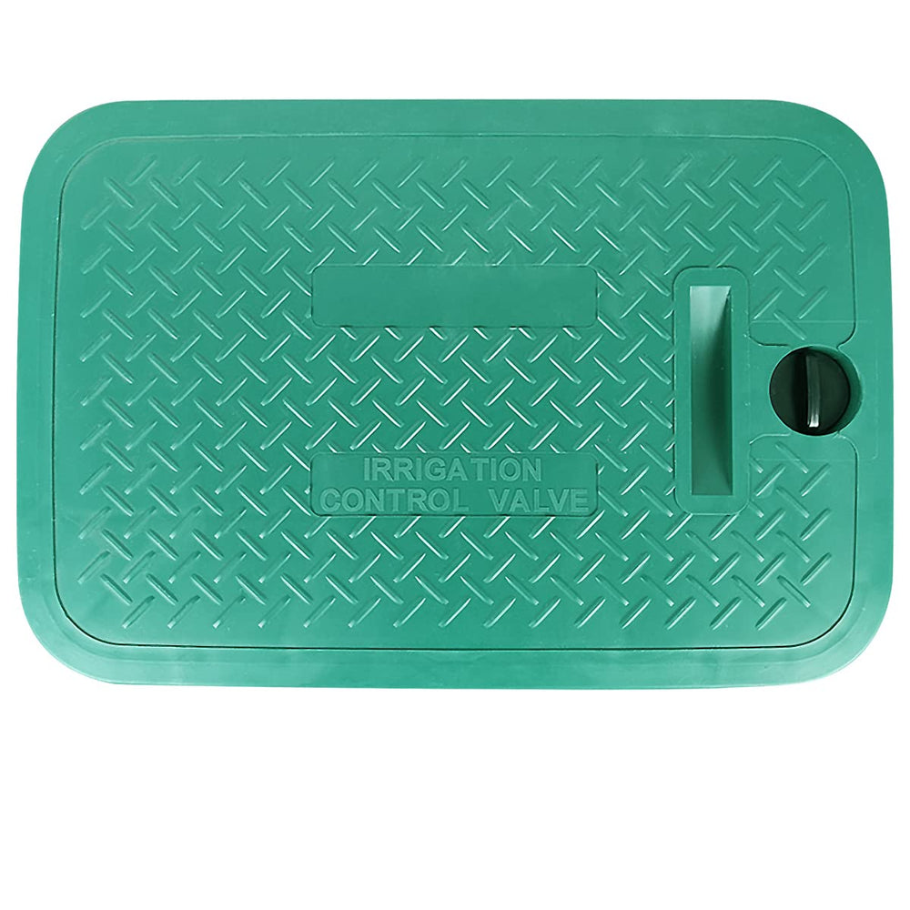 Cunguv front view of 12x17 valve box cover showing flush fit and durability