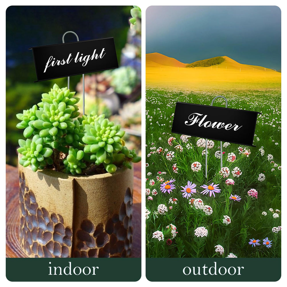 cureder labels visible in a balcony garden showing tidy, professional look
