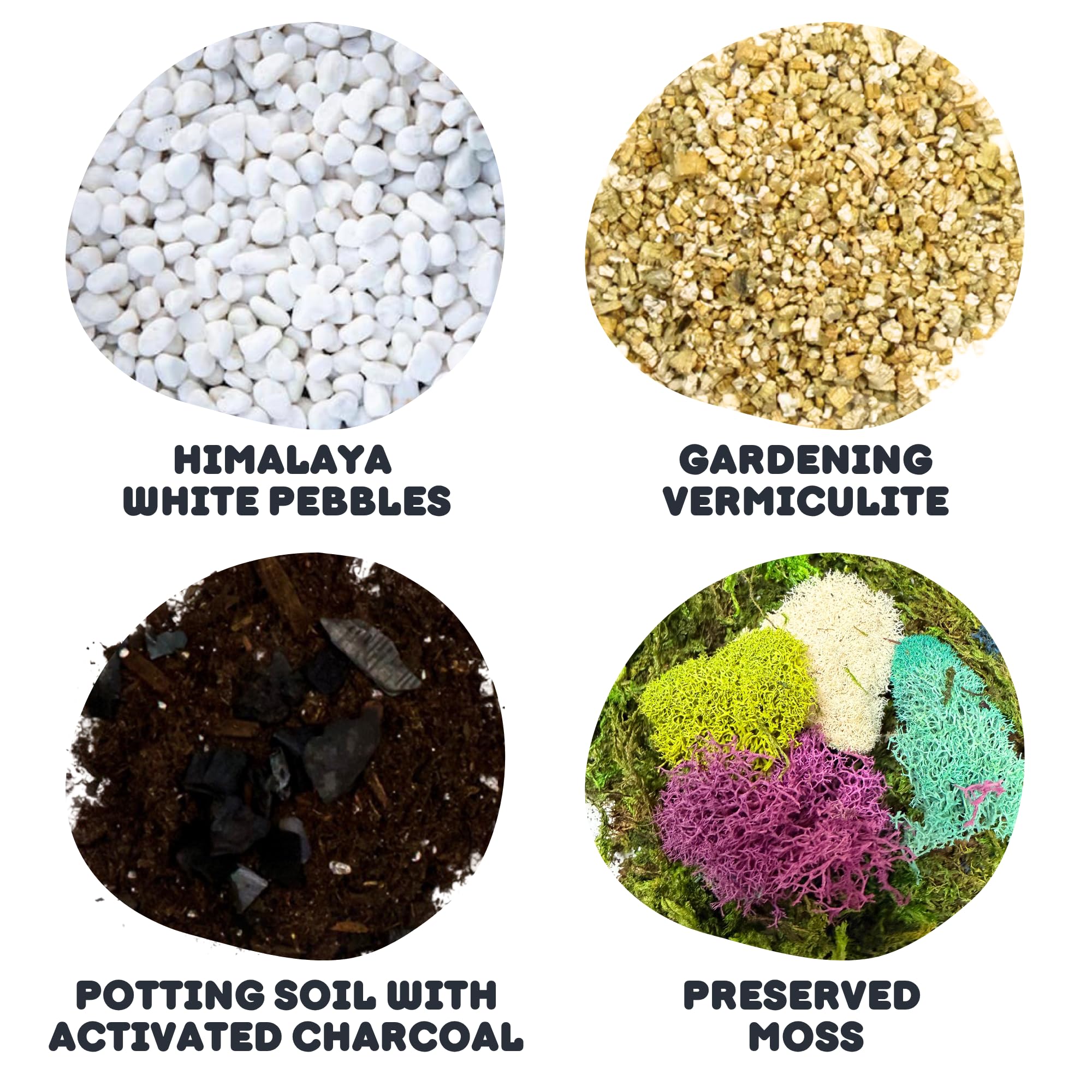 Cute Farms potting soil blended with activated charcoal for improved drainage and freshness