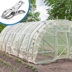 Cuxeedi clamp gripping shade cloth protecting plants from wind