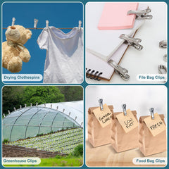 Cuxeedi clips attached to greenhouse hoop providing secure hold