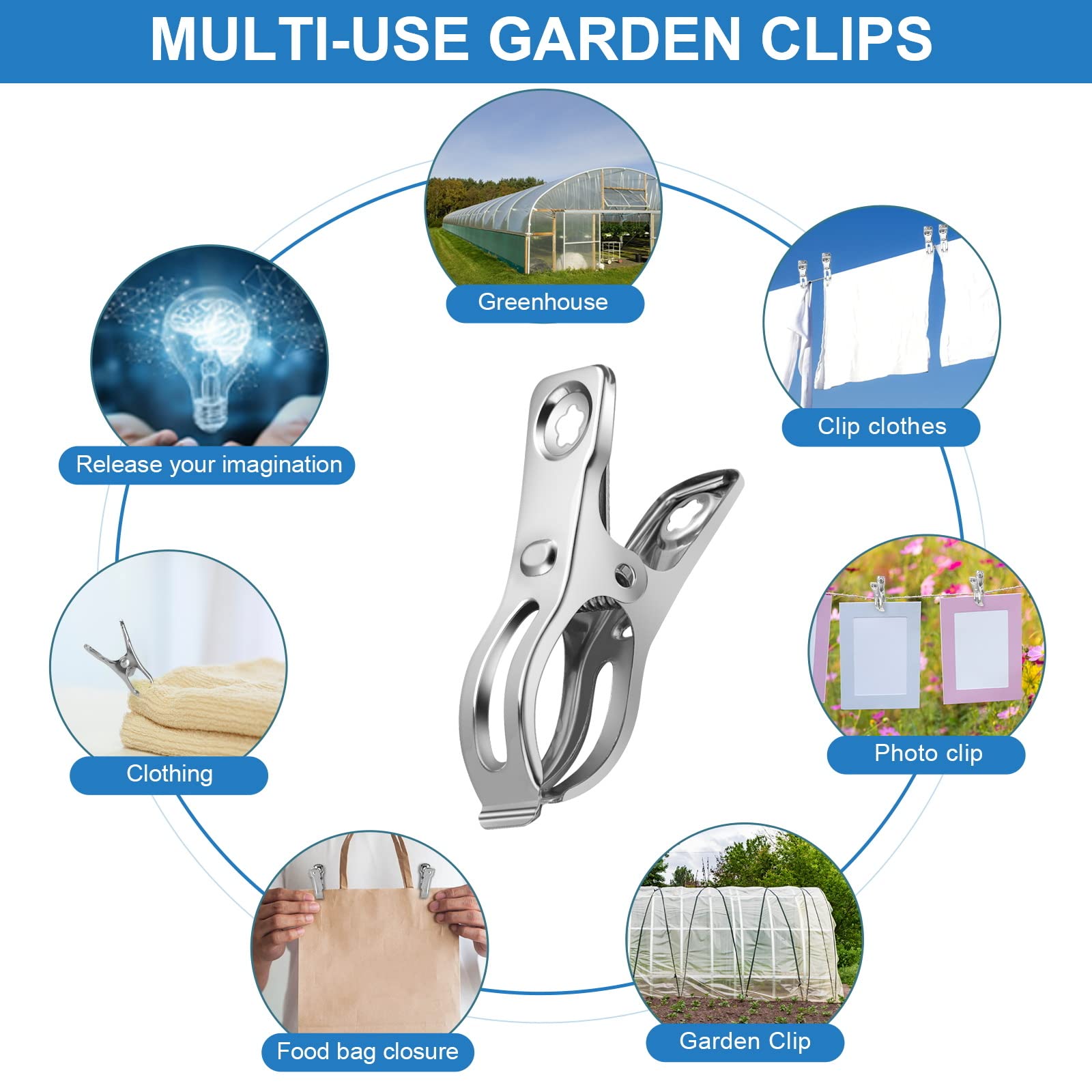 Cuxeedi multiple clips fastening row cover for stable installation