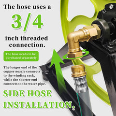 CXCESNS crank handle detail highlighting easy manual winding and even spool