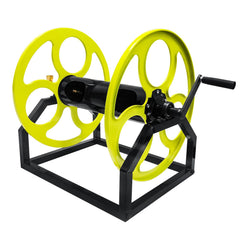 CXCESNS front view of mounted reel shows neat hose storage and accessibility