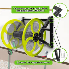 CXCESNS mounted in garden showing tidy yard and convenient watering access
