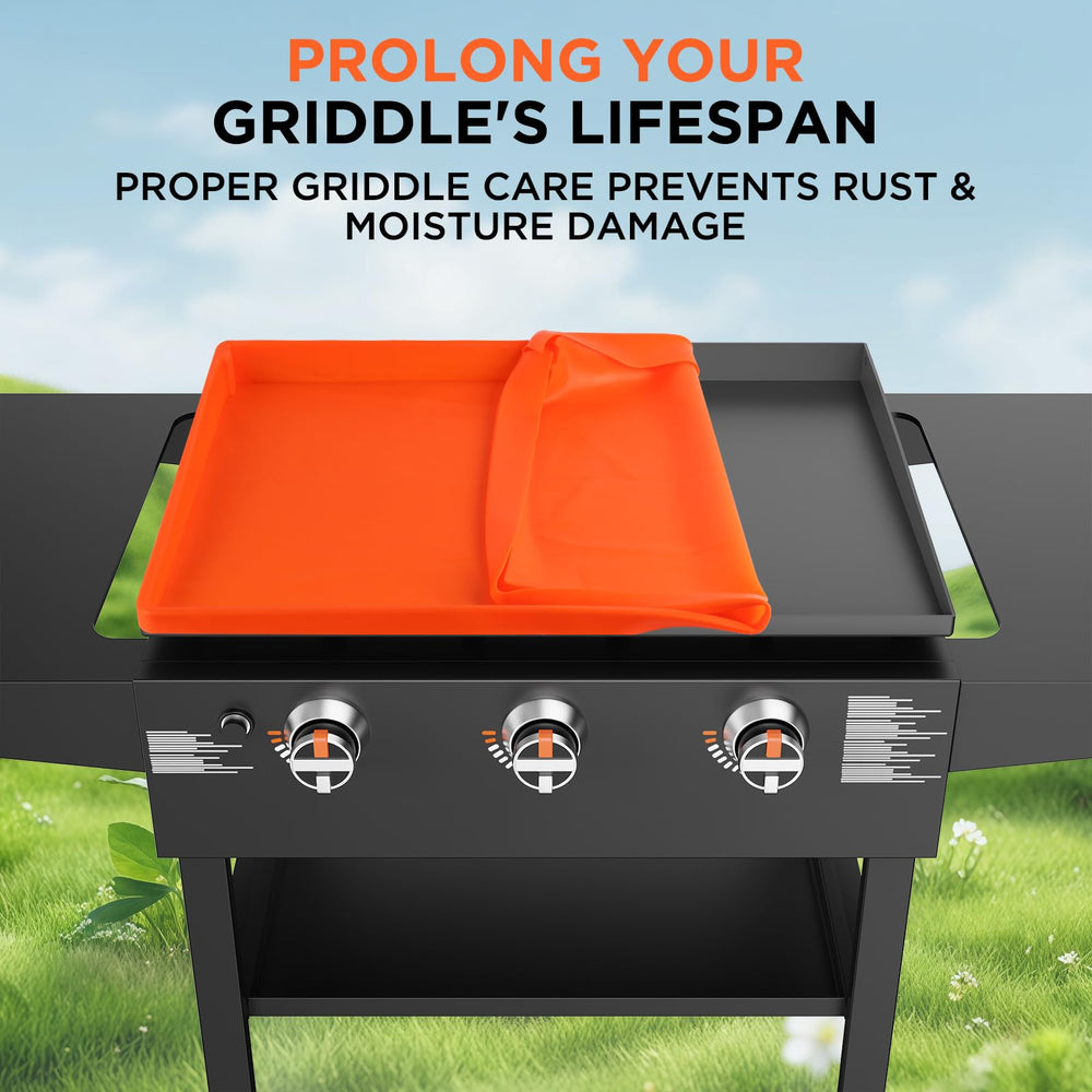 Cxesp outdoor lifestyle next to grill showing all-season protection and neat appearance